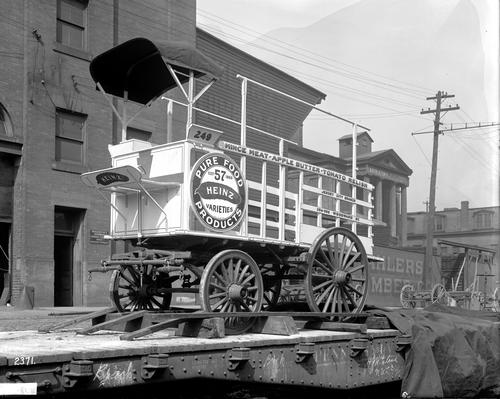 Heinz Wagon Truck on Railroad Car Front View