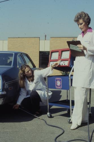 Auto emission testing