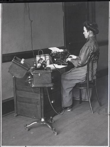Woman Typing
