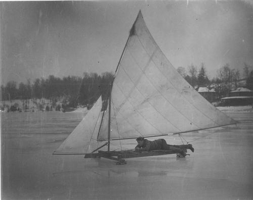 Ice Sailing on Lake Conemaugh