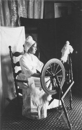 Lady at a Spinning Wheel