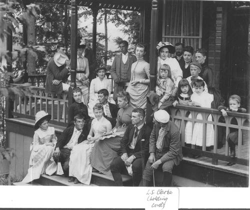 L. S. Clarke Holding Card