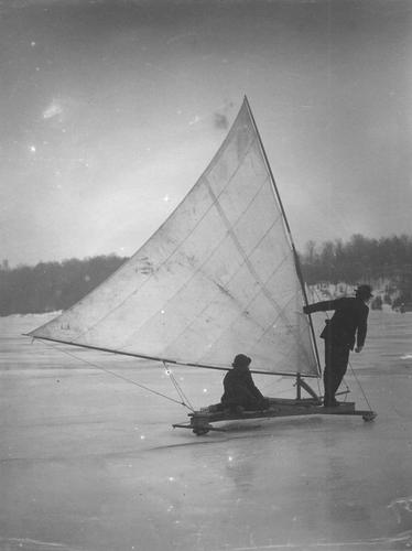 Ice Sailing on Lake Conemaugh