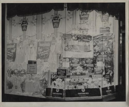McCrory's Store Pennsylvania Week window display