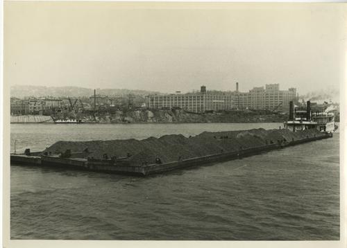 W.P. Snyder, Jr. Towing Coal Barge
