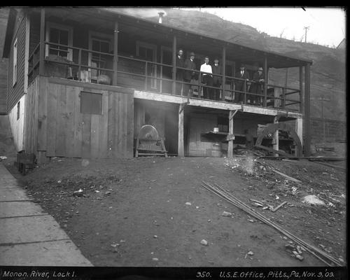 Group of Men near Monongahela River Lock No. 1