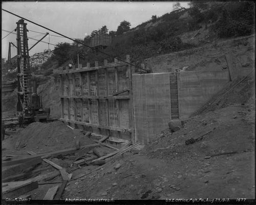 Ohio River Dam 7, Abutment Downstream