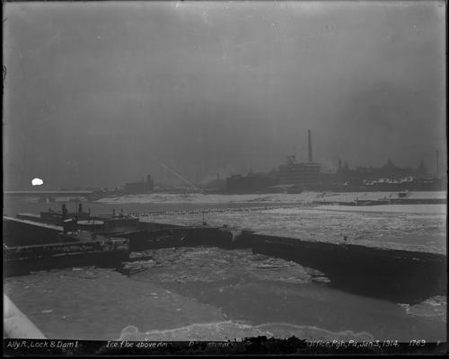 Ice Floe Above Allegheny Lock and Dam 1