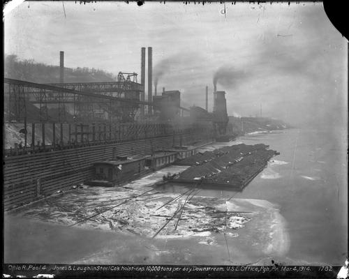 Jones and Laughlin Steel Company&#039;s Hoist-Cap in Ohio River&#039;s Pool 4