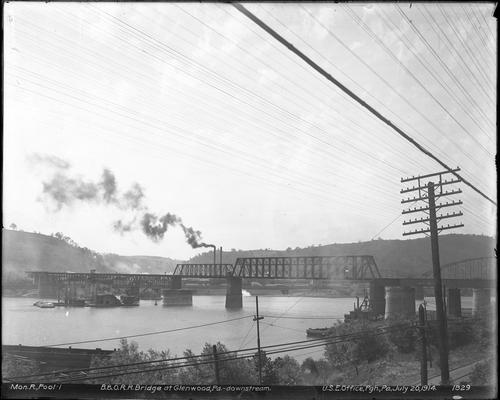 Baltimore and Ohio Railroad Bridge Near Monongahela River Pool 1