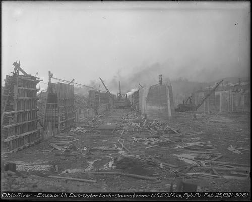 Emsworth Dam Outer Lock Construction