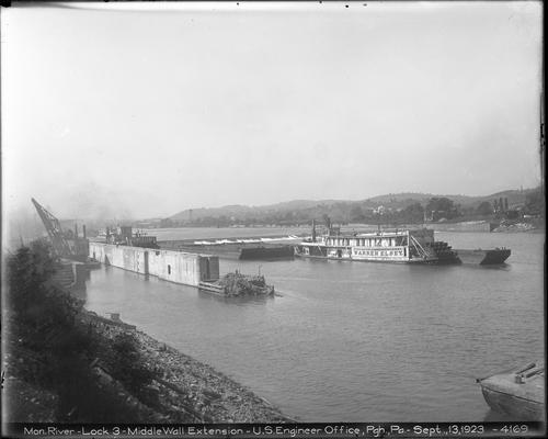 Monongahela River Locks and Dam 3 Middle Wall Extension