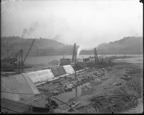 Allegheny River Lock and Dam 2 Construction