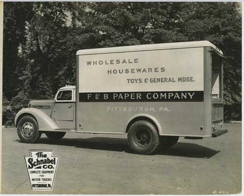 F. &amp; B. Paper Company Truck