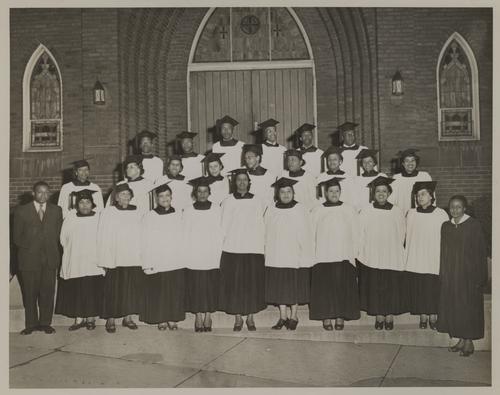 Paul Lawrence Peeler with Wesley Center AME Church choir