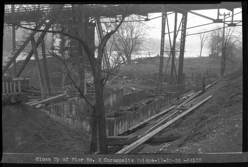 Close Up of Pier No. 2 Coraopolis Bridge