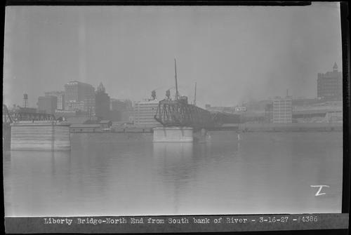 Liberty Bridge - North End from South Bank of River