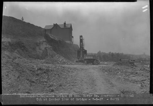 McKeesport-Duquesne Bridge #5 Mon. River So. Approach - General Cut at Center Line of Bridge