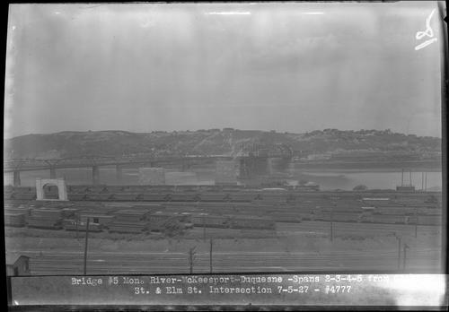 Bridge #5 Mon. River - McKeesport-Duquesne - Spans 2-3-4-5 from Cliff St. & Elm St. Intersection