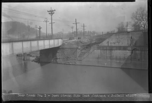 Deer Creek No. 1 - Down Stream Side East Abutment