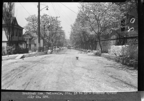 Braddock Ave. Swissvale, Sta. 13 to 10