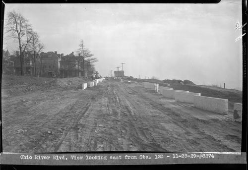 Ohio River Blvd. - View Looking East from Sta. 120