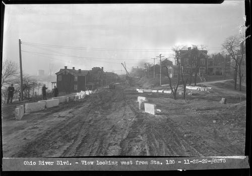 Ohio River Blvd. - View Looking West from Sta. 120