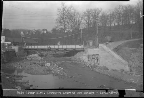 Ohio River Blvd. Abutment Lowries Run Bridge