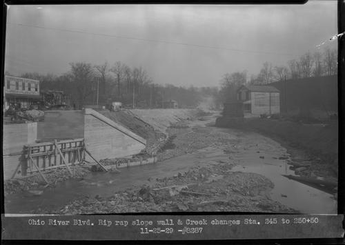 Ohio River Blvd. Rip Rap Slope Wall and Creek Changes Sta. 245 to 250+50