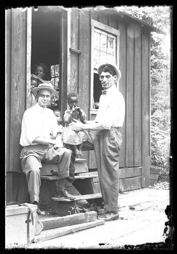 Two Men and Children