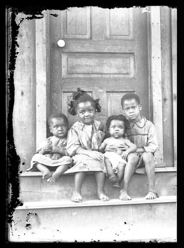 Four Children on a Step