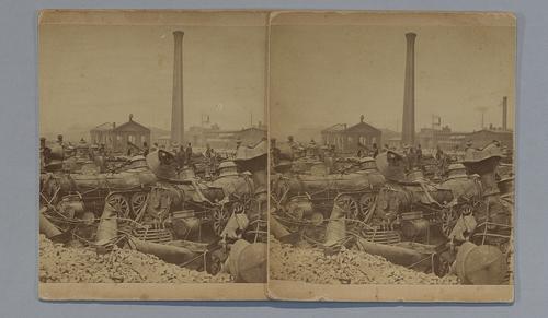 Pittsburgh Round House After The Railroad War.