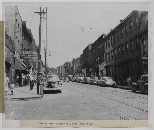 Looking East on Wylie Avenue from Logan Street