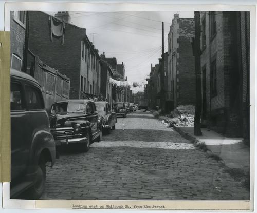 Looking East on Whitcomb Street from Elm Street