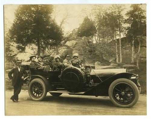 Dr. McClelland and Alexander Peacock in Car