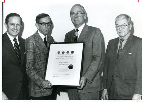 Joint Commission on Accreditation of Hospitals Certificate