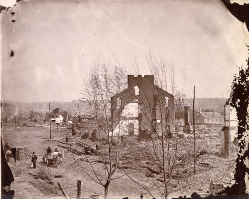 Damage of the Great Fire from Town
