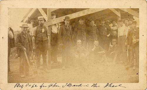 Men guarding the bank Safe