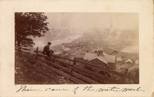 View from Frankstown Road of ruined Johnstown