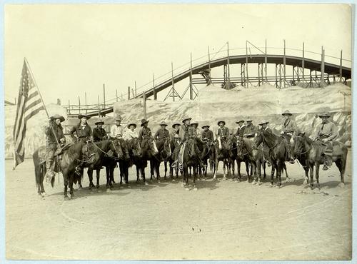Performers on horses, Pawnee Bill&#039;s Wild West show (2)