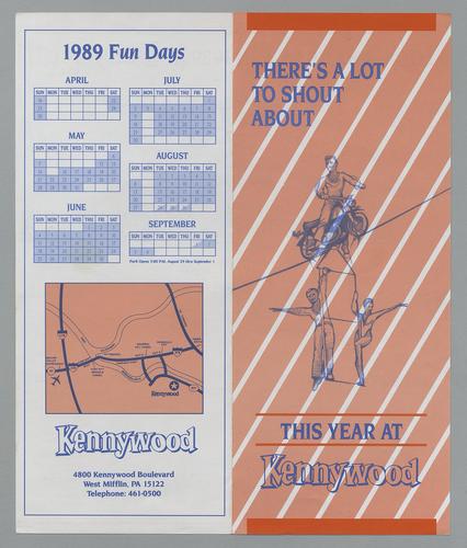 Kennywood "There's a lot to shout about" brochure
