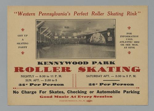 Roller Skating promotional card