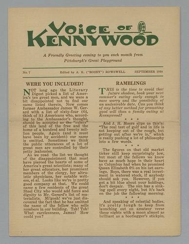 Voice of Kennywood Vol.1-No.7