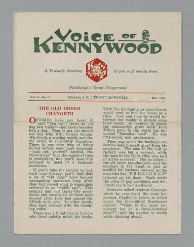 Voice of Kennywood Vol.3-No.12