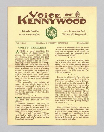Voice of Kennywood Vol.7-No.1