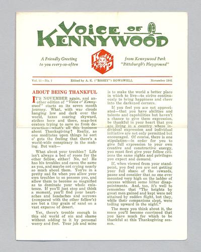 Voice of Kennywood Vol.11-No.1