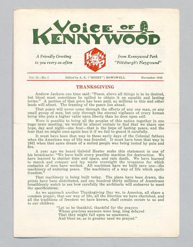 Voice of Kennywood Vol.15-No.1