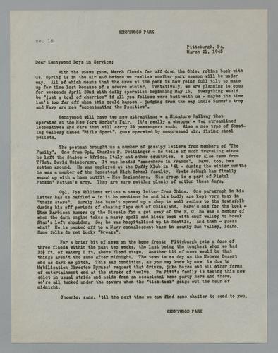 Letter from Kennywood to Kennywood Boys in Service (3)