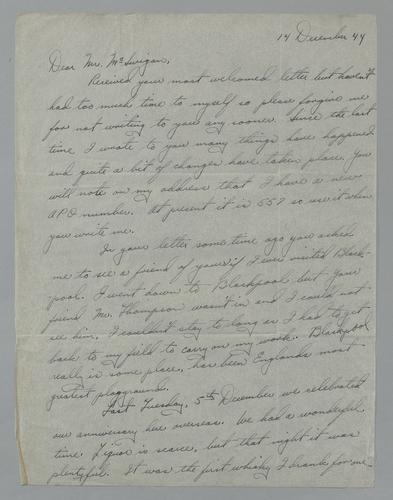 Letter from Nicholas Krenicky (Nicky) to Kennywood
