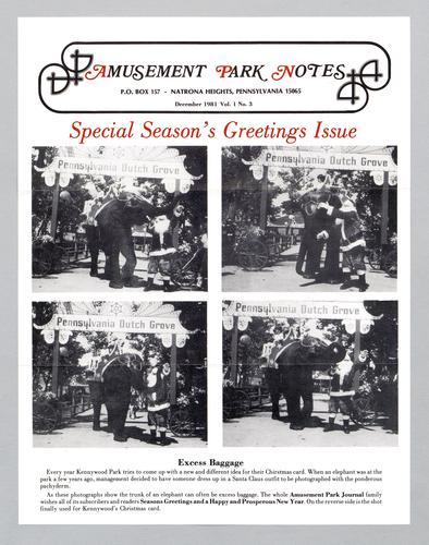 Amusement Park Notes - Vol.1, No.3